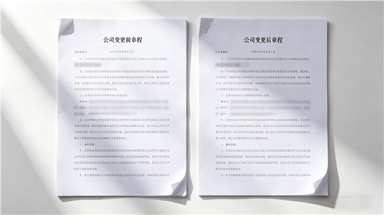 公司变更前后章程