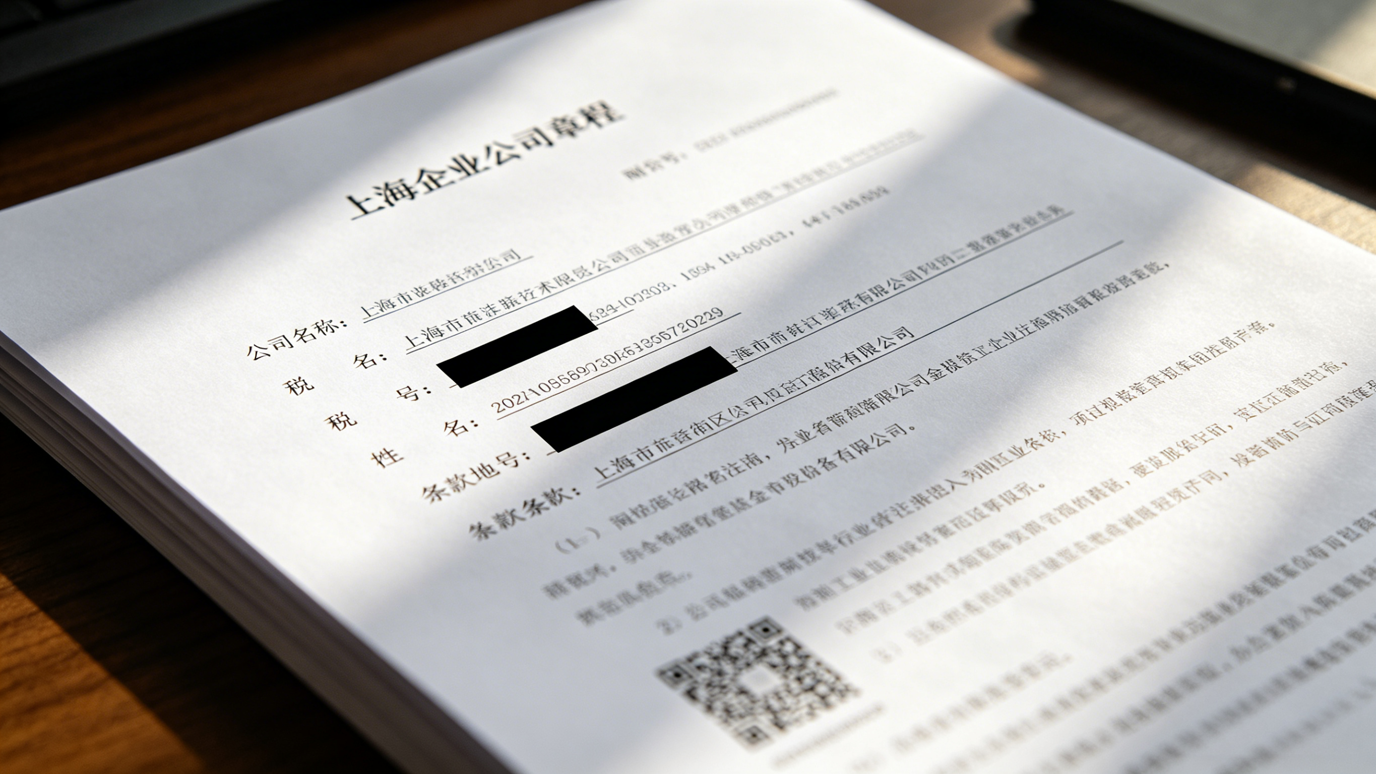 公司注册章程
